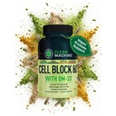 CLEAN MACHINE Cell Block 80 - Natural Vegan Testosterone Support Supplement, Estrogen, DHT & Cortisol Blocker - Prostate Health Supplement with KSM-66 Ashwagandha - 60 Veggie caps