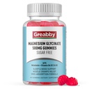 Magnesio Glycinate Gummies 500mg para adultos Apoyo al sueño, Gummies de Magnesio Chewable para Hombres, Muscle Relief &amp; Magnesium Supply (60 Gummies)