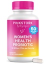 Pink Stork Women’s Health Probiotic, 50 Billion CFU ← Probióticos estudiados clínicamente ← Vaginal, Gut, Mood, &amp; Hormon Balance ← Yeast & Odor Support ← Probiótico y Prebiótico Blend ← 30 Vegan Capsules