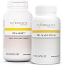 Terapéutica Integrativa Bundle con Tri-Magnesium, 90 Capsules & HPA Adapt, 120 cápsulas Vegan - Soporta Función del Corazón &amp; Bone Health* - Asistencia Respuesta de estrés saludable con Ashwagandha*