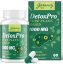 2000 MG Detox de base vegetal Cleanse – Natural Toxin Flush for Liver, Gut & Colon – Antioxidant &amp; Digestive Support – Zeolite Detox – Fast-Acting Detox Complex for Women &amp; Hombre – 60 cápsulas