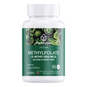 PlantFusion Vegan High Potency Methylfolate 5-MTHF – Fast Acting Sublingual Methyl Folate Supplement is 6X Más Absorbable - Non-GMO, Supports Cardiovascular & Brain - 60 Lozenges