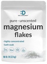 Pure Magnesium Flakes Bath Soaks, 10lbs - Natural Epsom Salt Substitute ¦ High-Absorption Magnesium Chloride Flakes ¦ Hydrates Skin &amp; Promotes Relaxation