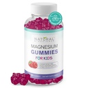 Gummies de magnesio gratis de azúcar para niños 100mg - Calma &amp; Sleep Support Chewable Kids Magnesium Supplement, Sleep Aid, Anti-Stress, Bone Health, Muscle Relaxation, 30 Gummies Vegan sin gluten