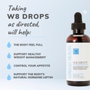 Consult Health W8 Drops -Doctor Formulated Liquid Weight Loss Supplement with DygloFit- Supports Appetite Control, Metabolism &amp; Hormone Balance - Natural Antioxidant Protection-2 Droppers Twice Daily