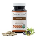 Secretos de la Tribu Juniper 60 Capsules, 1000 mg, USDA Organic Juniper (Juniperus communis) Dried Berry (60 Capsules)