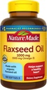 Nature Made Flaxseed Oil 1000 mg, Fish Free Omega 3 Suplemento, Suplemento dietético para el apoyo a la salud cardíaca, 100 Softgels, 100 Day Supply
