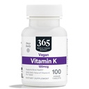 365 por mercado entero de alimentos, vitamina K 120 MCG, 100 tabletas