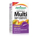 Jamieson 100% Completo Multivitamina Chewable para adultos Citrus Twist Multi, 60 tabletas masticables