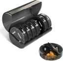 Sukuos Organizador semanal de píldoras 4 veces al día, extra grande de 7 días caja de píldoras, coloridas vitaminas cajas de tenedor para aceite de pescado, vitamina, medicamentos, suplementos