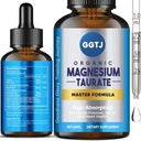 Magnesio Taurate, Magnesium Taurate Liquid Drop, High Absorption Magnesium Supplement for Cardiovascular Health, Muscle and Nerve Function, 2 oz