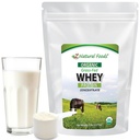 Z Natural Foods Organic Whey Protein Concentrate - Nutrient-Dense Grass Fed Whey Protein Powder - Cold Procesado Puro Whey Protein con Aminoácidos Esenciales para Nutrición &amp; Fitness, Sin sabor, 5 libras