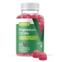 VITEEY Magnesium Gummies for Adults - 66 mg de Magnesium Citrate Gummy for Calm, Sleep, Nerve &amp; Muscle Function Support - Vegetarian, Gluten Gratis - 60 Cuenta