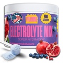 Dr. Price's Electrolyte Mix ← Polvo de hidratación libre de azúcar con 72+ Trace Minerals ← No Azúcar, Electrolitos de resolución rápida Embalajes de pólvora ¦ Blueberry-Pomegranate, 90 Servimientos