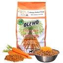 Carrotas originales de Olewo para perros – Fibra para el Poop perfecto, Toppers de alimentos de perros deshidratados para comedores de Picky, Esquí natural &amp; Soporte de la carne, Multivitamina, Probióticos para la salud de Gut Digestivo, 1 lb