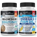 Magnesium Bisglycinate 180 Cuenta + Omega 3 Fish Oil 90 Cuenta Bundle