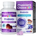 Probióticos para niños - 7 Strains Diversos, Prebióticos Orgánicos, Vitaminas &amp; Minerales - Clínicamente estudiado L. Rhamnosus - Immune &amp; Apoyo Digestivo - Sin azúcar o juguetes artificiales - 60ct