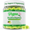 NEVISS Vegan Multivitamin for Women &amp; Men w/Methyl B12, D3 K2, Plant Based Omega 3 (DHA+EPA), Iron, Choline, Zinc, Whole Food Daily Vitamins Gummies for Vegans &amp; Vegetarians, Sugar Free, 60Cts