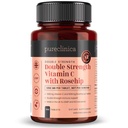 pureclinica Vitamin C with Rosehip – 2000mg (1000mg VIT C & 1000mg Rosehip Extract) x 180 Tablets - 6 Months Supply!