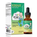 Kiddivit Baby Vitamina A Pulsera Líquida con Vitamina E – Gentle Immune & Vision Support Suplemento – 60 Servimientos diarios, Dropper Incluido, Botella de vidrio – Sugar Gratis, Sin gluten, Vegetariano, 2oz