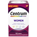 Centrum Multivitamínico para Mujeres, Multivitamina/Multimineral Suplemento con Hierro, Vitamina D3, B Vitaminas y Antioxidantes Vitaminas C y E, Gluten Libre, Ingredientes No GMO - 120 Conde