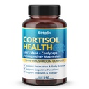 Cortisol Health Supplement with Magnesium, Ashwagandha, Lion’s Mane & 10 Mushroom Complex – Relax, Focus &amp; Energy Support – 150 cápsulas – Sotalix – USA Made, GMO-Free