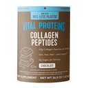 Proteínas vitales colágeno péptidos Suplemento de polvo, Collagen hidrolizado para piel, cabello, uñas &amp; juntas, chocolate, 28 piezas