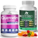 BIO VITALICA Quercetina Gummies &amp; Mushroom Gummies (Bundle)