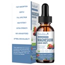 gota líquida Glycinate de Magnesio - Triple Absorción Suplemento de Soporte Nervios, sueño, calma, corazón, músculos * -Sugar-libre con Potasio, L-Theanine, Sea Moss,Vitamin B,C,D3, K2-1Pack