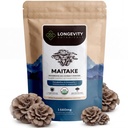 Organic Maitake Mushroom Powder Suplemento 100g ← Pure Fruiting Body 10:1 High Strength Extract TEN 30% Beta-D Glucans TEN 16,600mg Raw Equivalent Por Serving ¦ Immune, Metabólica &amp; Wellness Support