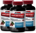Proanthocyanidins Oligomeric - Grape Seed Extract - Grape Seed Extract Capsules - Grape Seed Extract Capsules - Grape Seed Suplemento - Grape Seed resveratrol - Prevent high Pressure - 3B 90 Capsules
