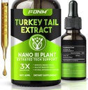 Turquía Tail Mushroom Extract – 2 Fl Oz Mushrooms Turquía Tail Suplemento, Organic Immune &amp; Digestive Support Suplemento, Fast-Absorbing Liquid Tincture