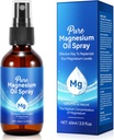 Óleo de Magnesio Genérico Spray, Óleo de Magnesio Puro para Pies, Esquí nórdica y promover el sueño, Aceite de Magnesio Tópico 2 Fl.Oz