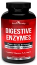 Enzimas Digestivos con Probióticos " Prebióticos con Lipase, Amylase, Bromelain - Apoyar una Tracto Digestivo Saludable para Hombres y Mujeres – 90 cápsulas vegetarianas