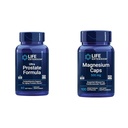 Extensión de vida Superprostata Fórmula &amp; Caps de Magnesio, 500 mg, Oxido de Magnesio, Citrato, Succinado, Salud del Corazón, Huesos Saludables, Metabolismo Soporte, 100 cápsulas vegetarianas