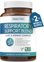 Respiratory Lung Health Supplement - Invigorating Lung Support Supplement Helps Support Clear Airways Mucus Removal and Seasonal or Year Round Detox - Vegan Herbal Non-GMO Formula (2 Months Supply)