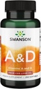 Swanson Vitamina A &amp; D Skin Eye Immune System Health 250 Sgels