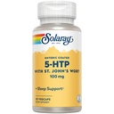 SOLARAY 5-HTP Plus St John's Wort - 30 Enteric-Coated Capsules - 100 mg - 30 Servings