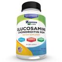 Glucosamine Sulfate + Chondroitin + MSM Combination Joint & Cartilage Supplement 450 Capsules (Bulk 90 Day Supply) 1500mg, 1200mg, 2000mg per Serving
