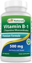 Mejores Naturales Vitamina B1 como Mononitario de Thiamine 500 mg 120 Tablas (120 Cuenta (Pack of 1))