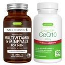 Multivitamínico &amp; Minerales para Hombres + Alta Absorción CoQ10 100mg 120 Softgels Energy Bundle, Sostened Release Advanced Multivitamin + CoQ10 con vitamina E & D-Limonene, por Igennus