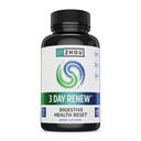 Zhou 3 Day Renew - Probióticos para la Salud Digestiva, Probióticos para Hombres y Mujeres, Gut Health & Natural Reset Support Suplemento con Ginger y Aloe - 27 Veg Caps