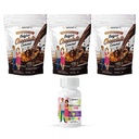 BariatricPal 90-Day Bariatric Vitamin Bundle (Multivitamin ONE 1 por día! Cápsula con 45 mg de hierro y calcio Citratos suaves 500 mg con Probióticos - Caramelo de chocolate belga)