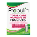 Probulina Total Care Tract de orina femenina = Prebióticos + Probióticos + Postbióticos para soportar un microbioma vaginal saludable - 20 millones de UF - 12 Estrechos - 30 cápsulas veganos
