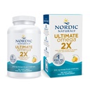 Nordic Naturals Ultimate Omega 2X, Lemon Flavor - 180 Soft Gels - 2150 mg Omega-3 - Aceite de pescado de alta potencia con EPA & DHA - Promueve la salud del cerebro y del corazón - No GMO - 90 Servimientos