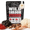 Wild Foods Wild Mushroom Blend-Supercharged Reishi, Chaga, Cordyceps, Turquía Tail y Lion’s Mane - 4Oz Pack- Adaptogenic Stress Reducer para aumentar la claridad mental-nootropic Liquid Blend para el café