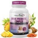 MoxyVites Complejo Probiótico Esporado - Todos En Uno Prebióticos y Probióticos para Salud Digestiva, Postbiótico, Enzimas Digestivos Suplemento diario - Probiótico Basado en Esporas para Hombres y Mujeres