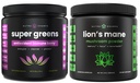 NutraChamps Super Greens Antioxidant &amp; Lion's Mane Powder. Digestive, Immunity & Adaptogen Support