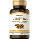 Piping Rock Turquía Tail Mushroom Capsules 1200mg ← 200 Pills ← Coriolus Versicolor ← Herbal Extract Supplement ← Non-GMO, Gluten Free