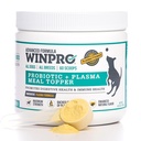 WINPRO Dog Probiotic Powder Meal Topper, Spray Dried Plasma con Prebióticos y Probióticos para soporte digestivo y Gut Health for Dogs, All Breeds, Ages, and Sizes, 60 Scoops, Made in USA
